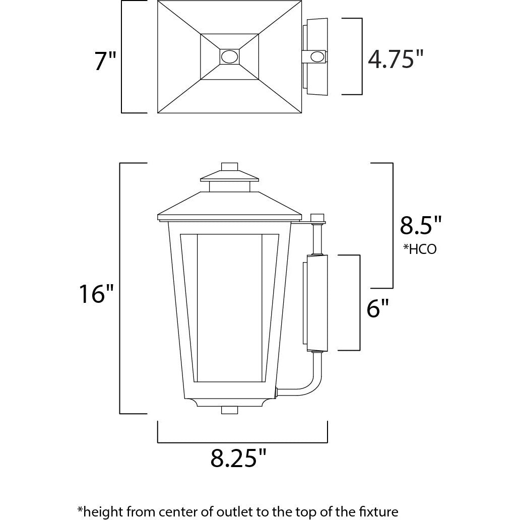 Maxim Lighting ABERDEEN 2142CLFTAT Exterior Traditional - Bronze