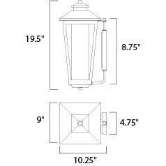 Maxim Lighting ABERDEEN 2144CLFTAT Exterior Traditional - Bronze