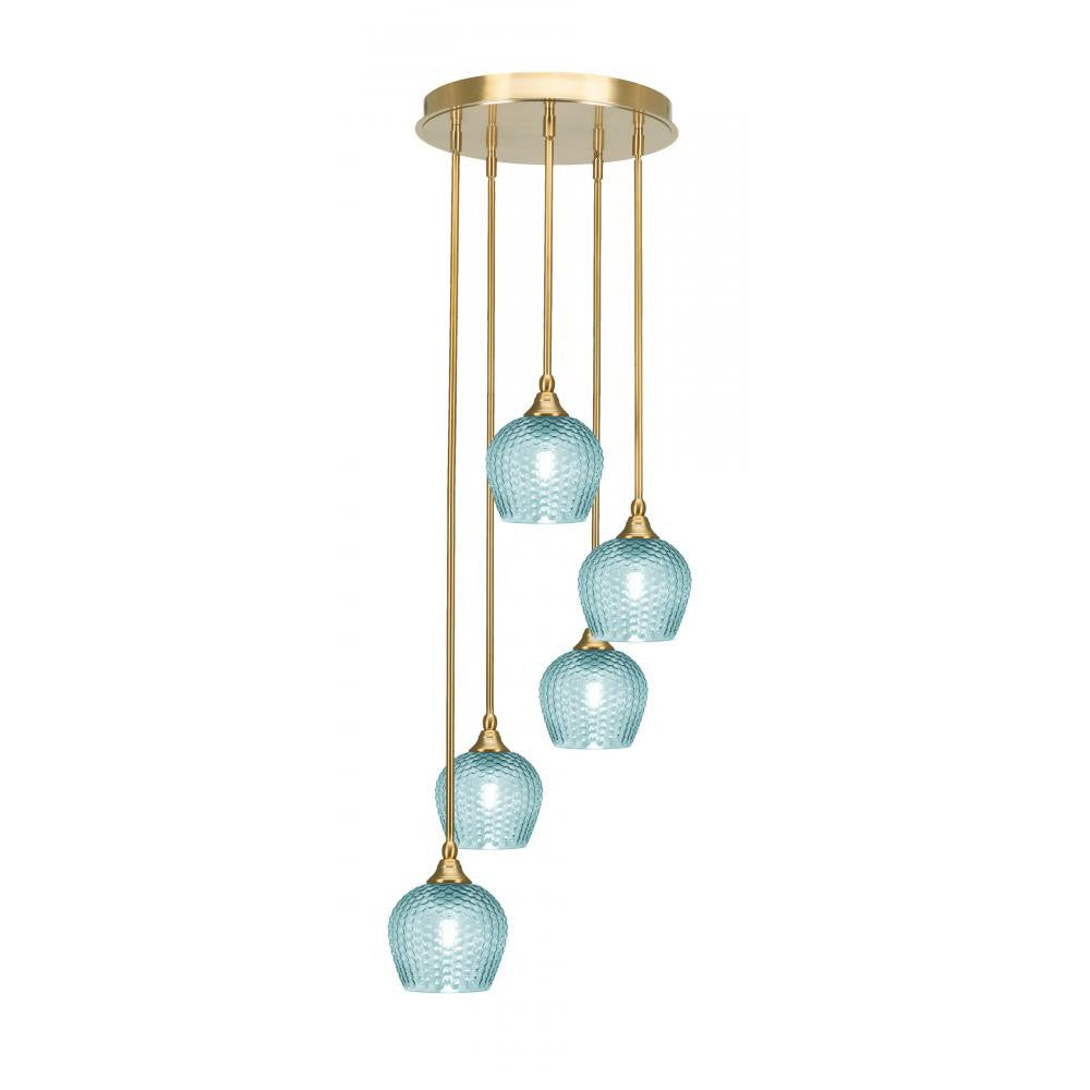 Toltec Company EMPIRE 2145-NAB-4605 Pendant - Brass