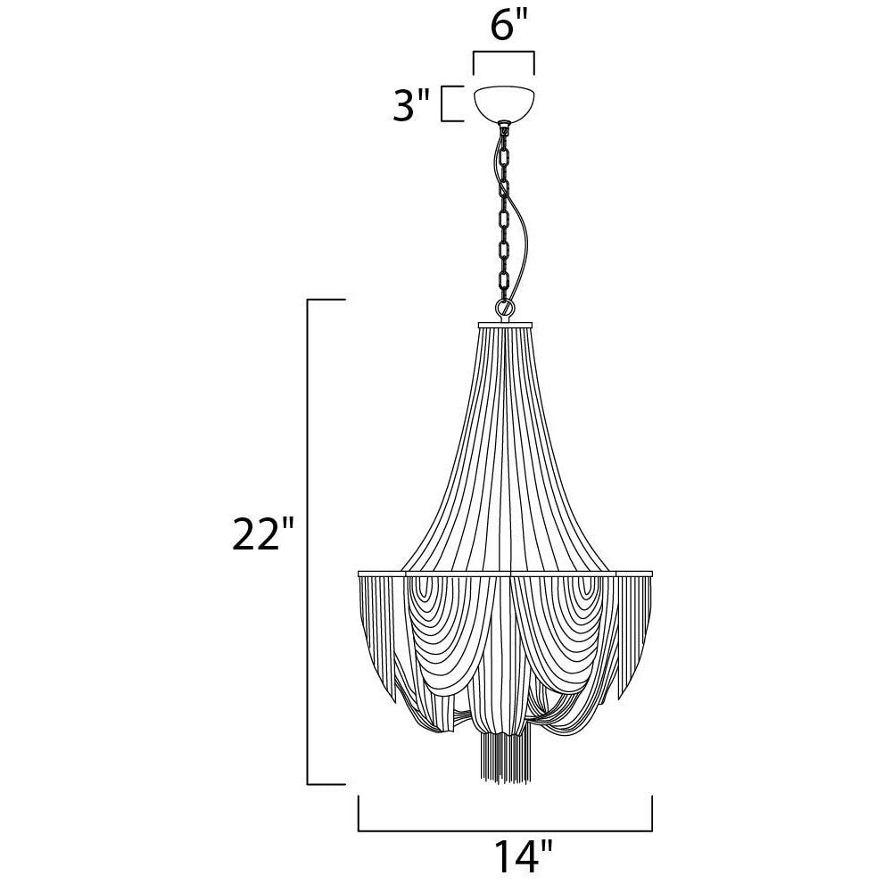 Maxim Lighting CHANTILLY 21464NKPN Chandelier Americana - Nickel