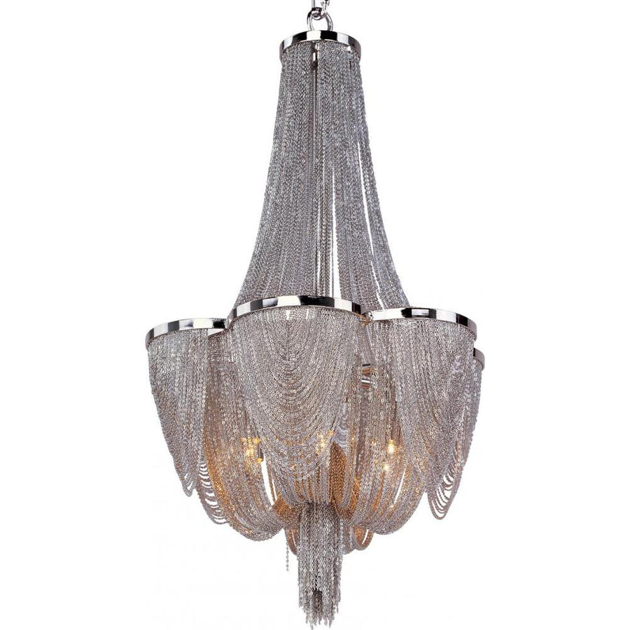 Chantilly 14 Inch Semi Flush Mount Light – Polished Nickel