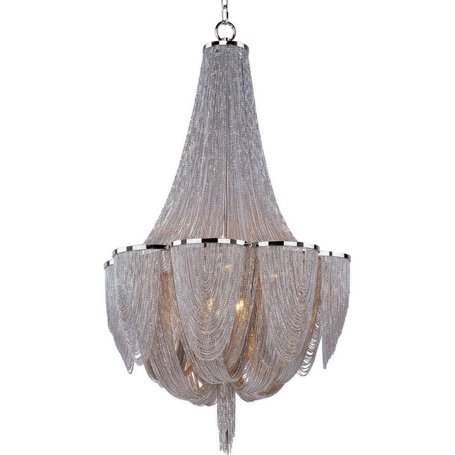 Chantilly 22 Inch Semi Flush Mount Light – Polished Nickel