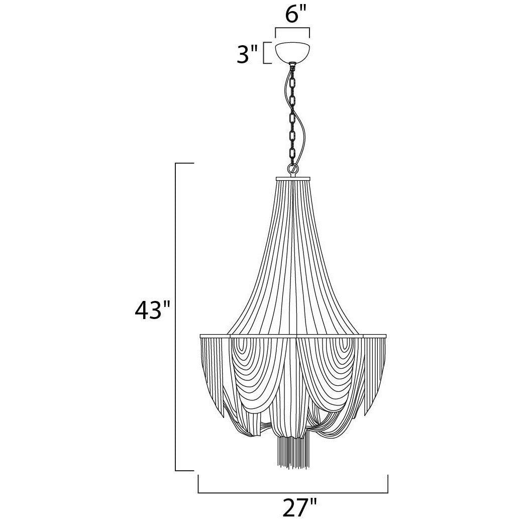 Maxim Lighting CHANTILLY 21466NKPN Chandelier Americana - Nickel