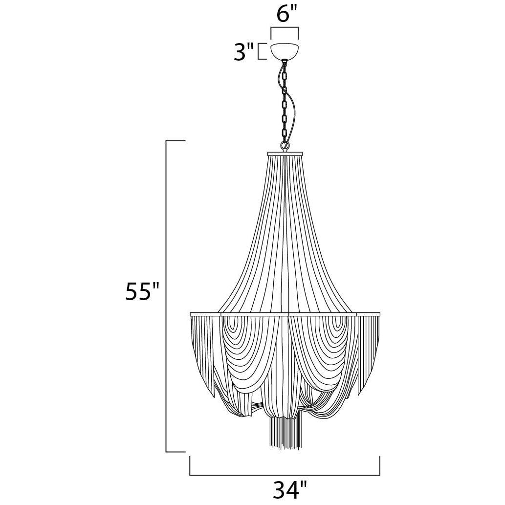 Maxim Lighting CHANTILLY 21467NKPN Foyer Americana - Nickel