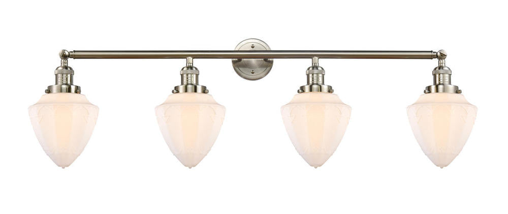 Innovations Lighting BULLET 215-SN-G661-7 Bathroom Fixture Art Deco - Nickel