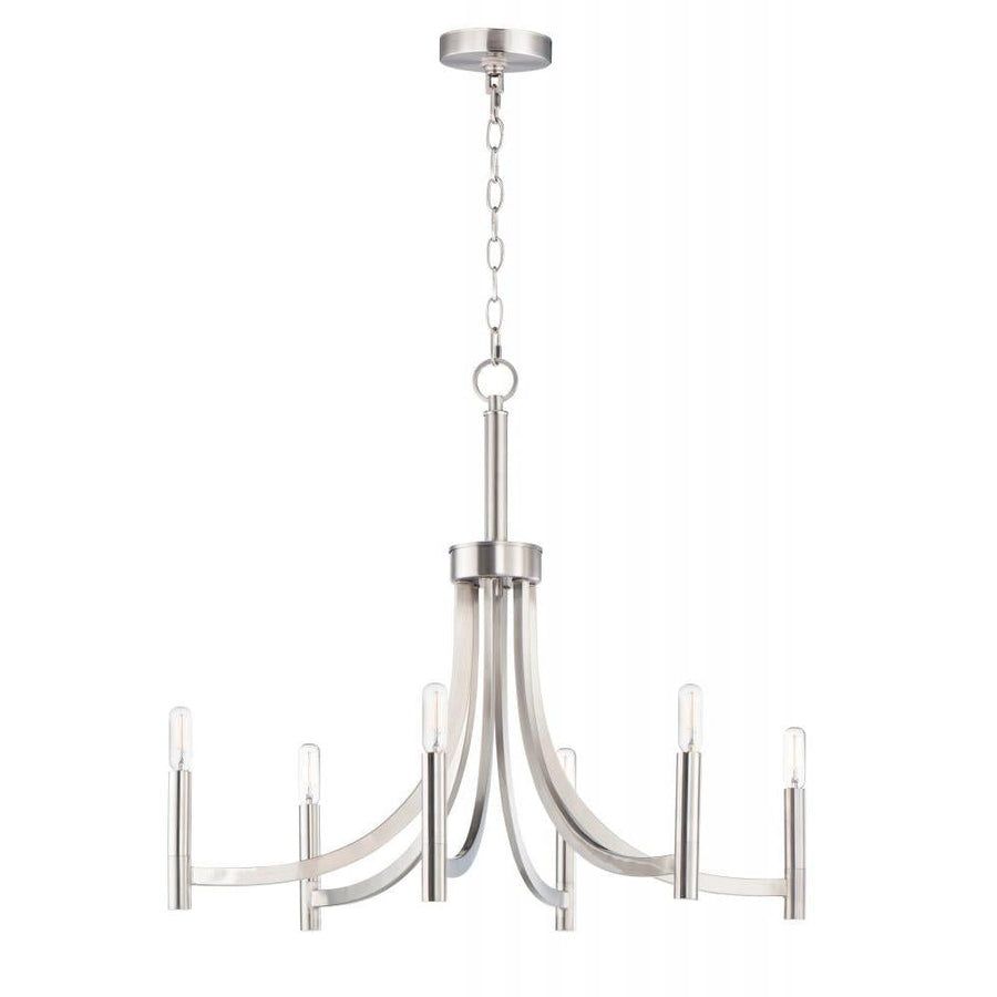 Lyndon 28 Inch Chandelier – Satin Nickel