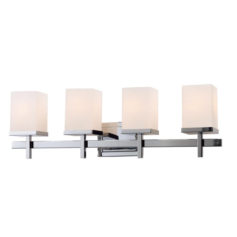 Tetra 30 Inch 4 Light Bathroom Vanity- Polished Chrome