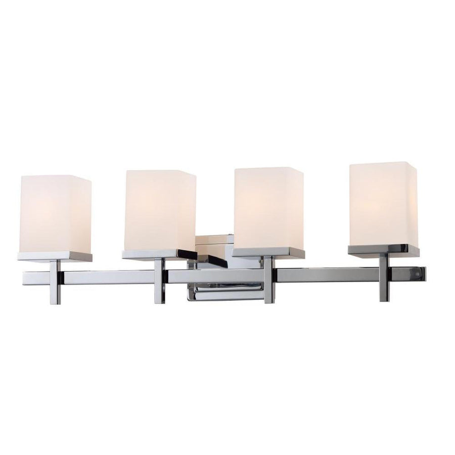 Maxim Lighting 2154SWPC Tetra 30 Inch 4 Light Bathroom Vanity- Polished Chrome
