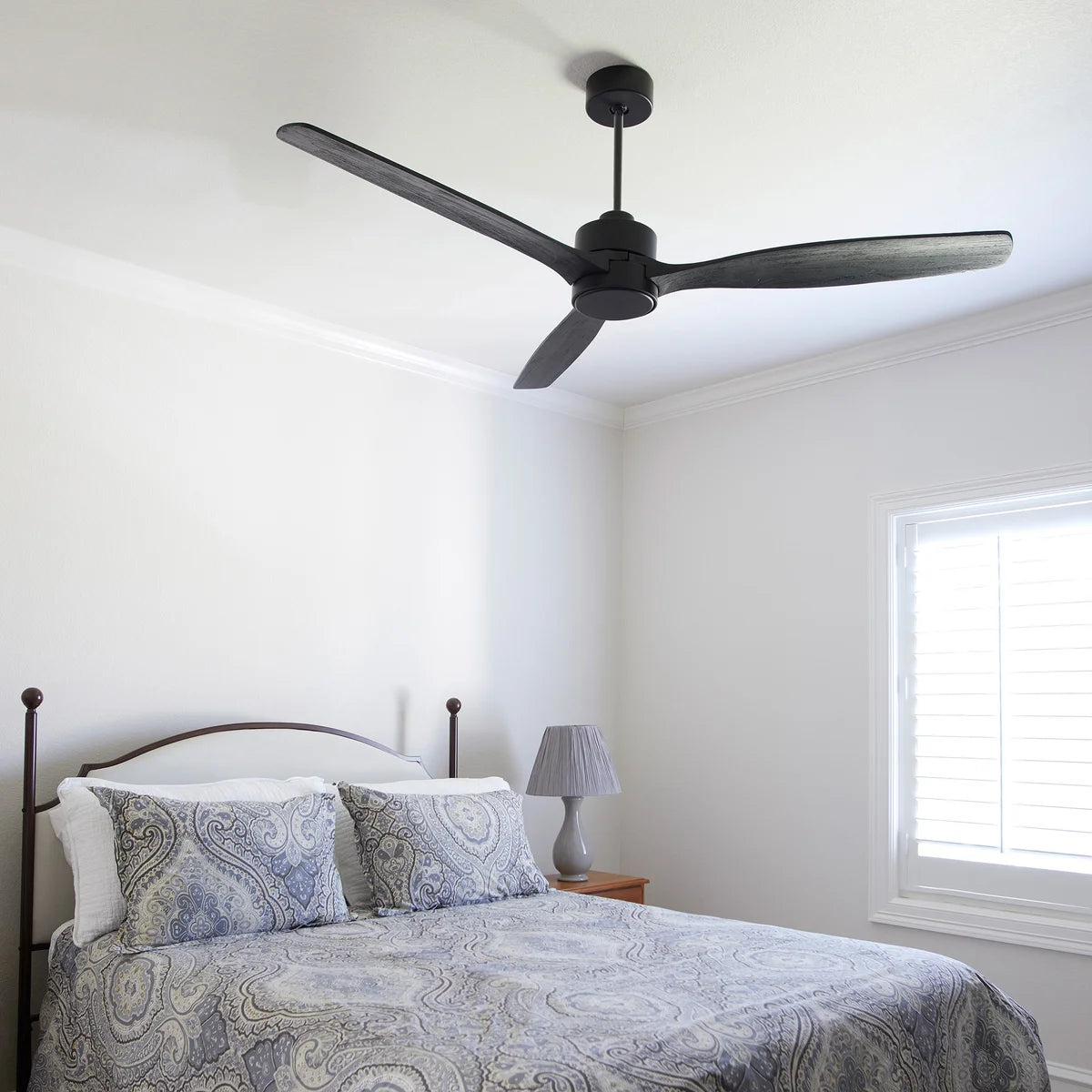 Quorum Reni 21653-59 65 Inch 3 Blade Indoor Smart Ceiling Fan - Matte Black