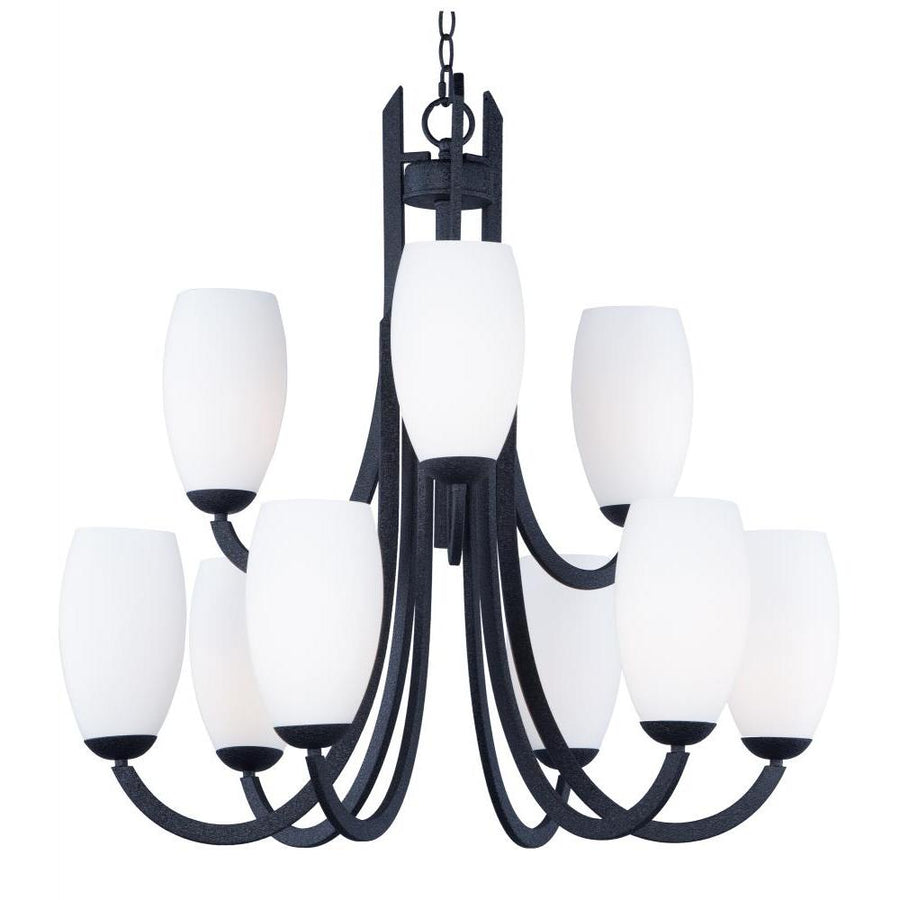 Taylor 31.5 Inch Chandelier – Textured Black