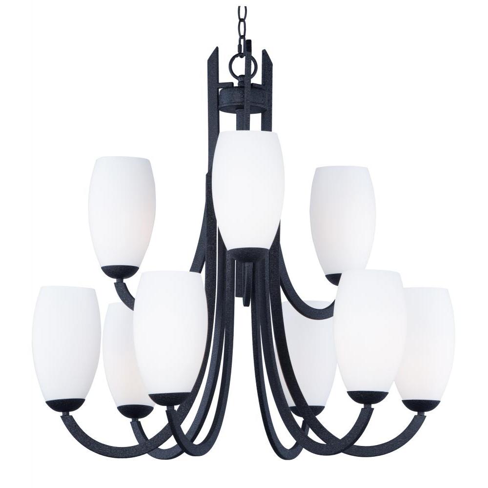 Taylor 31.5 Inch Chandelier – Textured Black