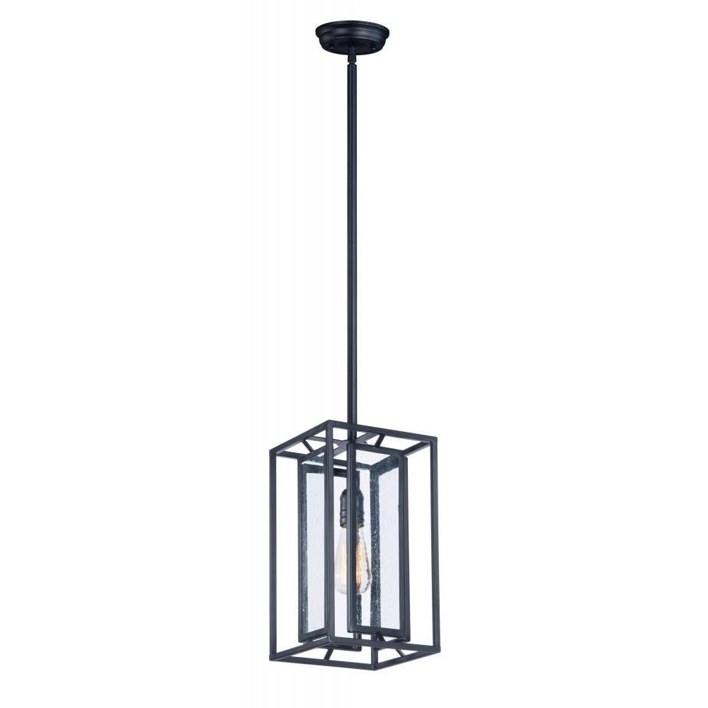 Era 7.75 Inch Semi Flush Mount Light – Black