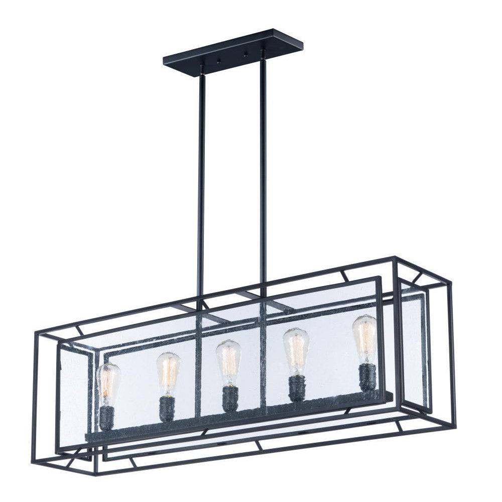 Maxim Lighting ERA 21677CDBK Chandelier Country Rustic - Black