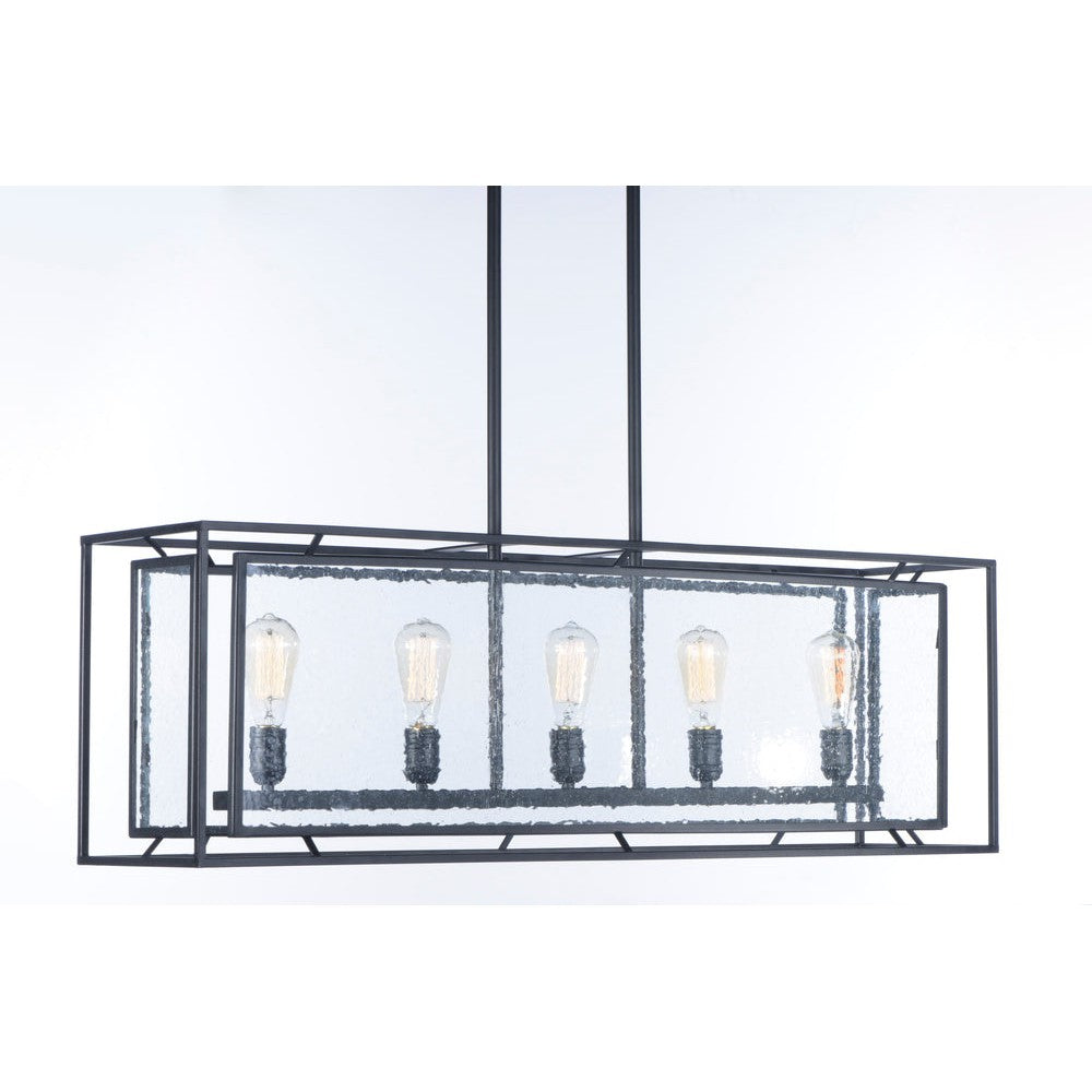 Maxim Lighting ERA 21677CDBK Chandelier Country Rustic - Black