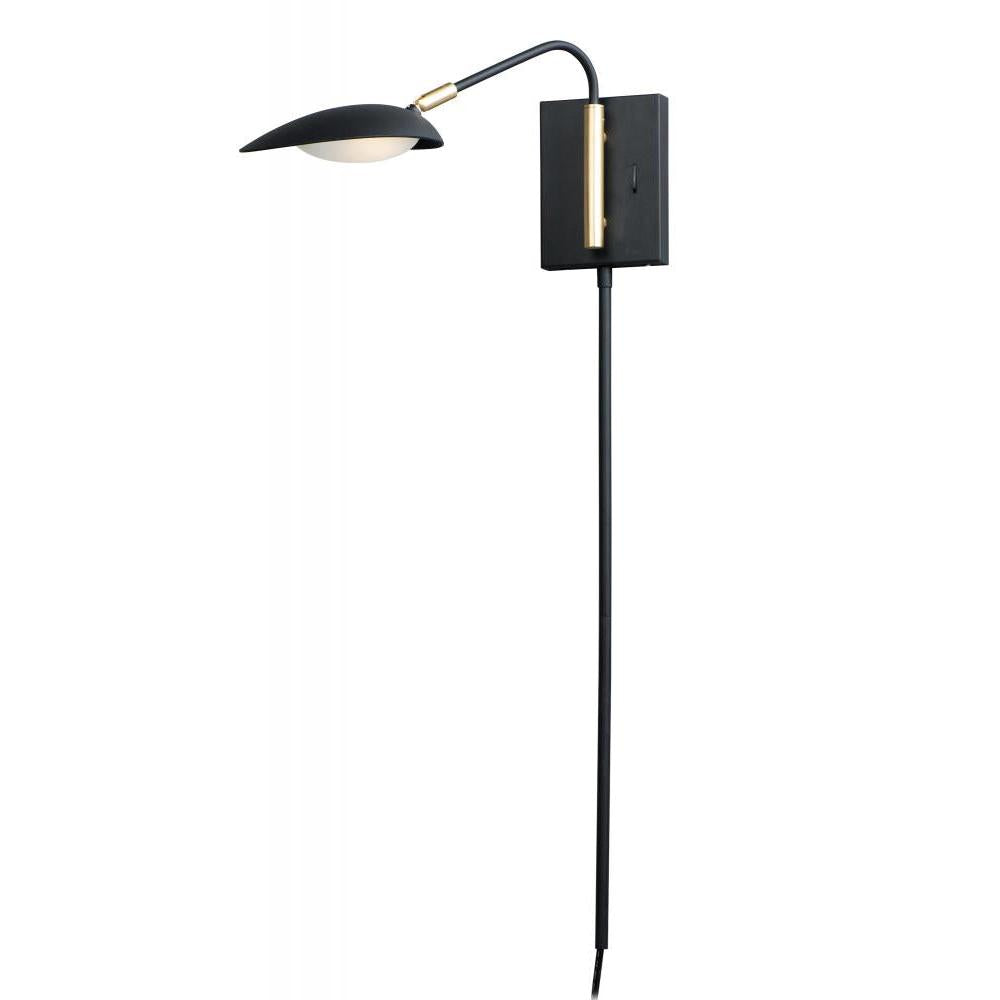 Scan Wall Sconce - Black / Satin Brass
