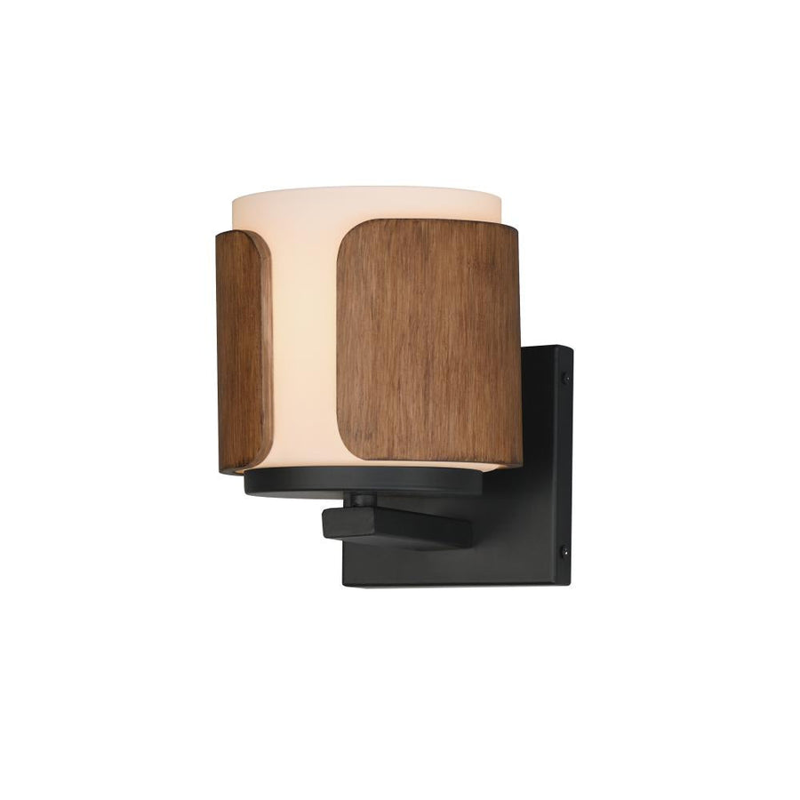 Maxim Lighting 21711SWWNBK Draughtsman 6 Wall Sconce - Walnut / Black