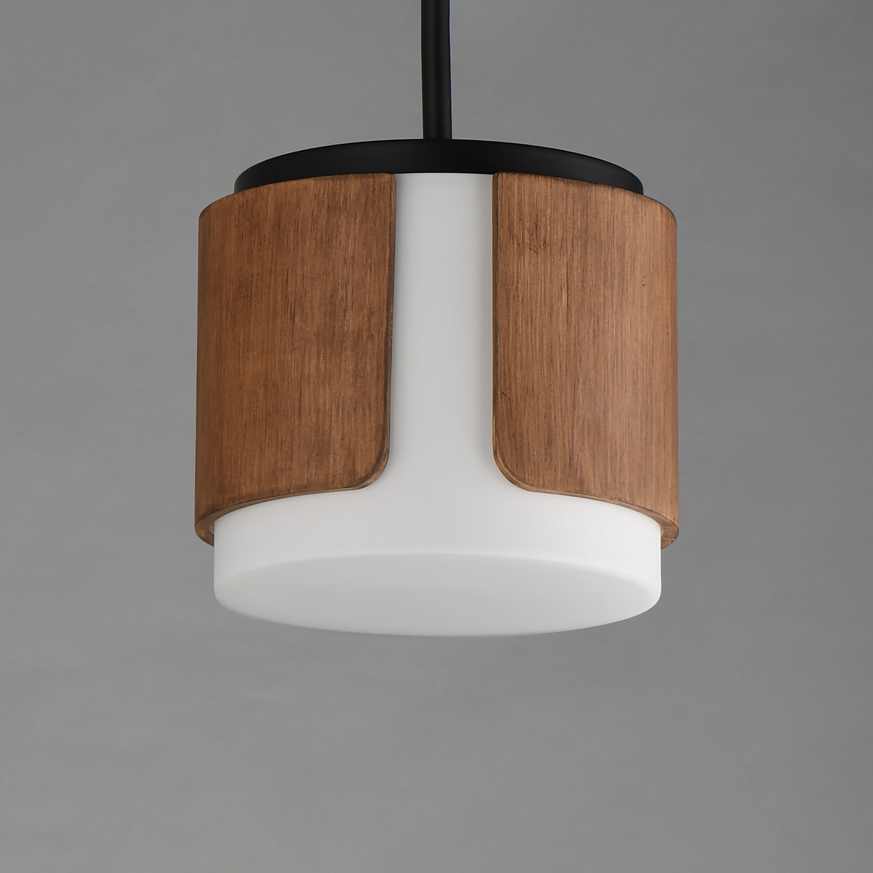 10 Inch Flush Mount – Walnut / Black