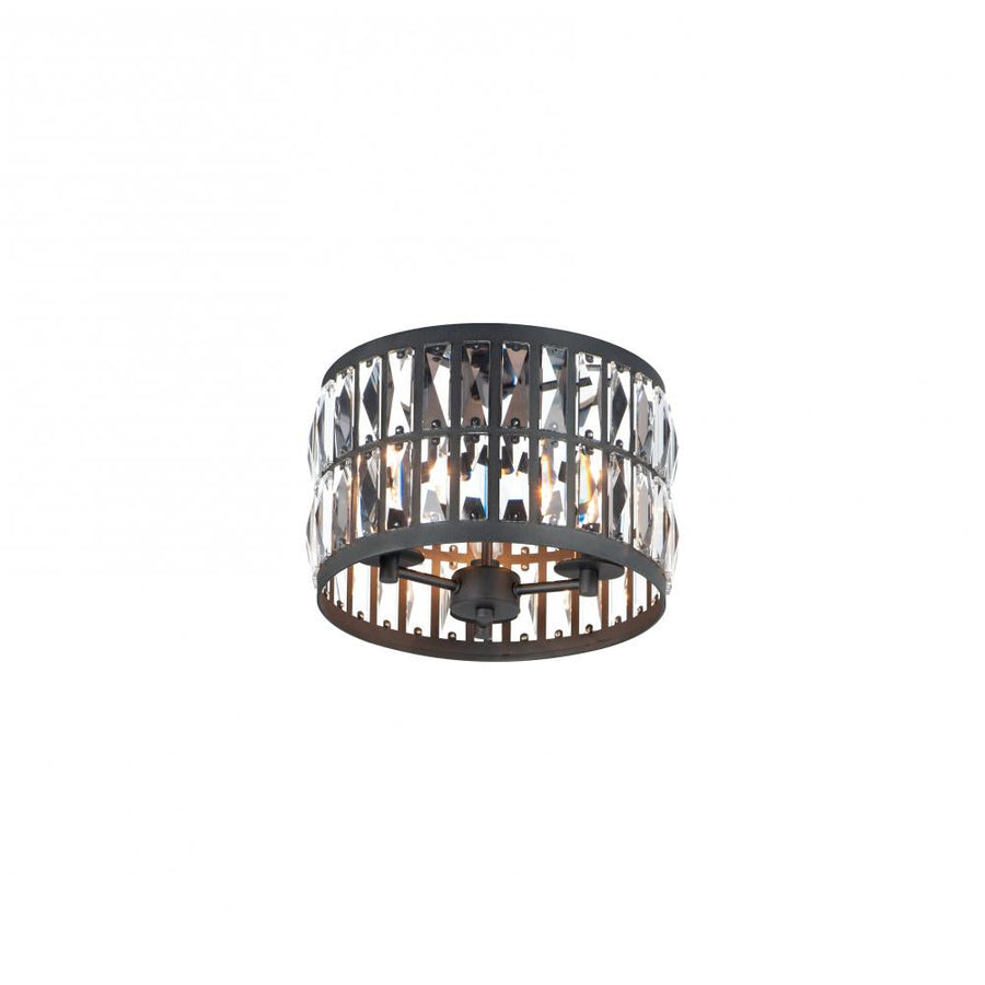 Maxim Lighting 21810BCBK Madeline 12.5 Inch Flush Mount Light – Black
