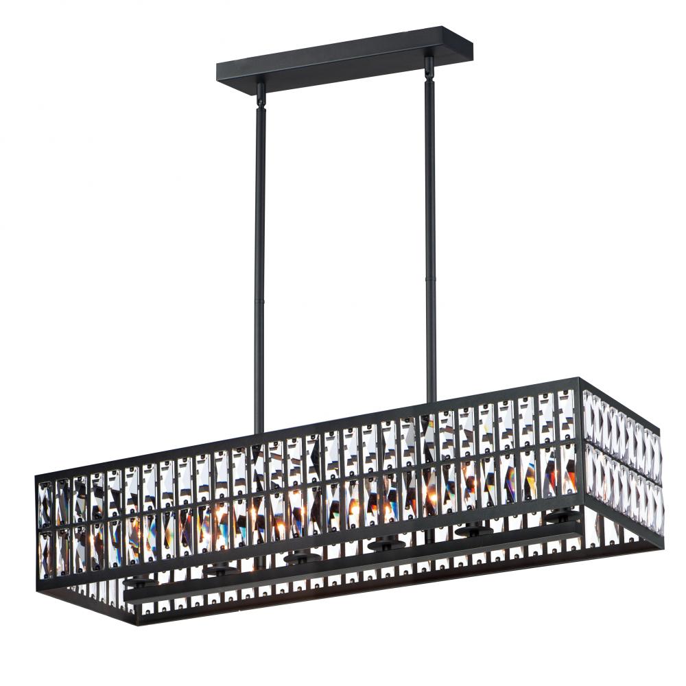 Madeline 38.25 Inch Linear Pendant – Black