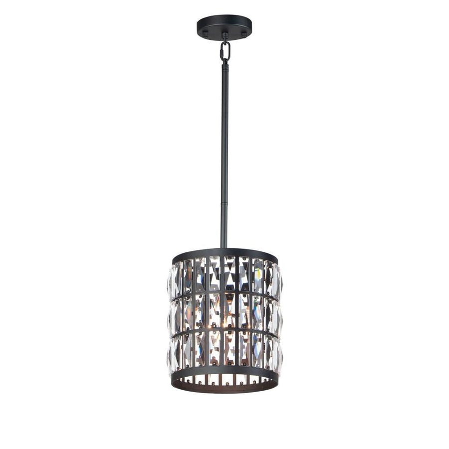Maxim Lighting 21819BCBK Madeline 10 Inch Mini Pendant – Black