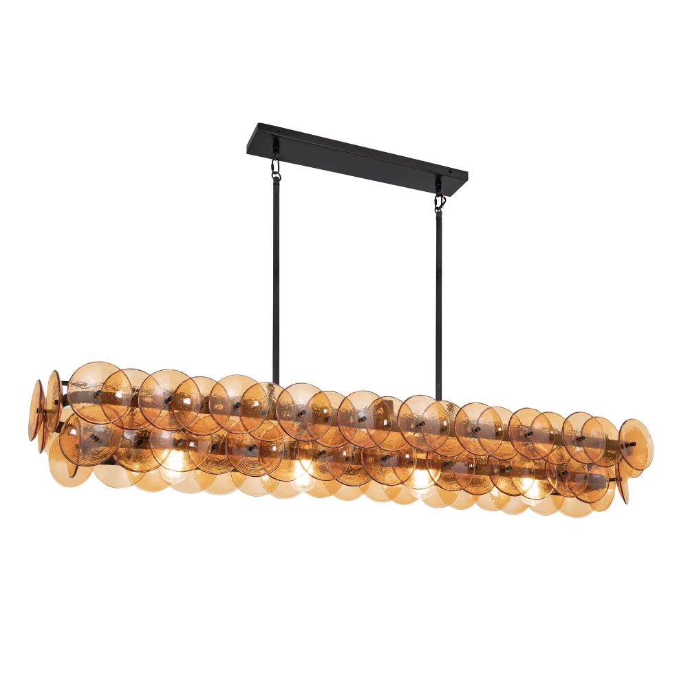 Loren 54 Inch Linear Pendant – Gunmetal