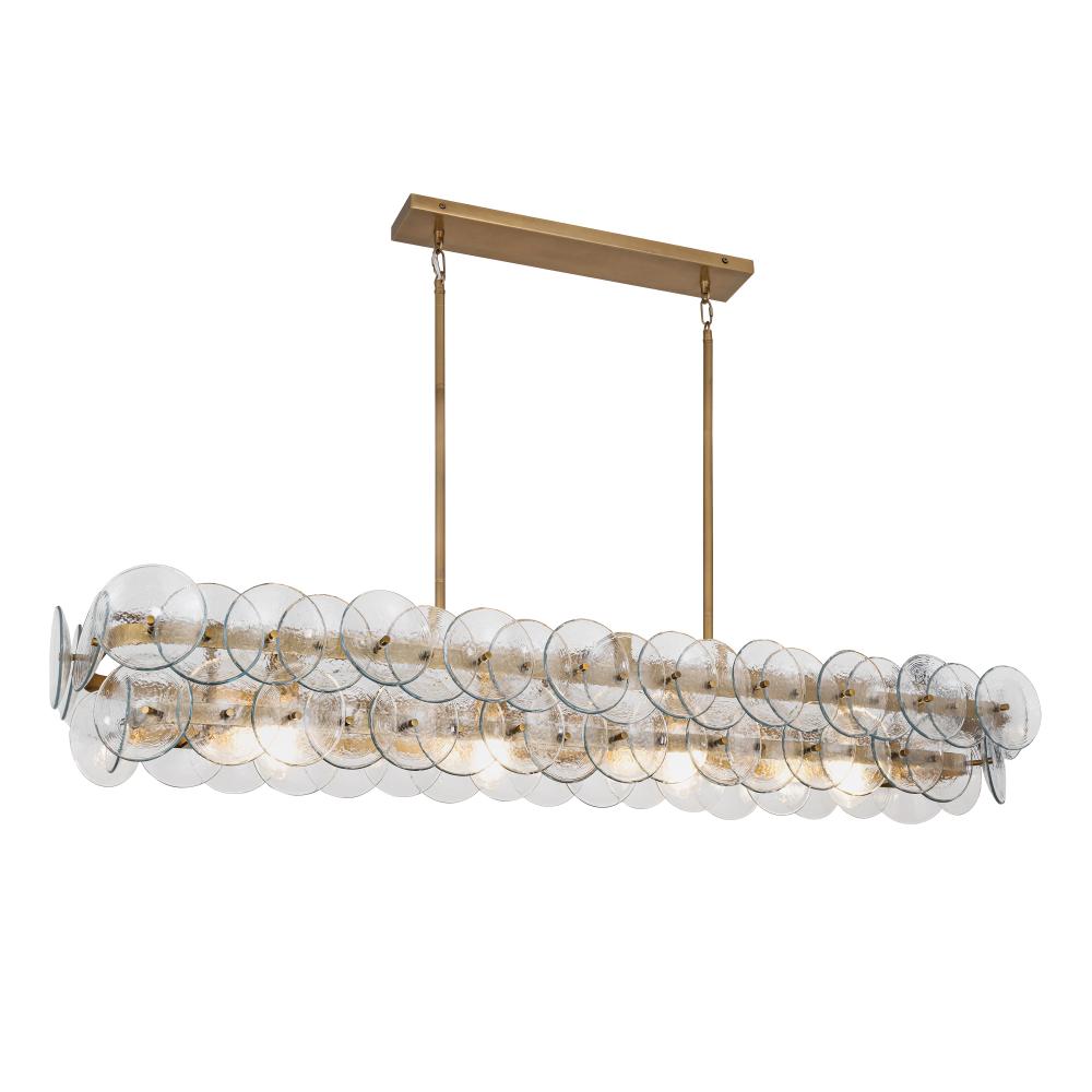Loren 54 Inch Linear Pendant – Weathered Brass