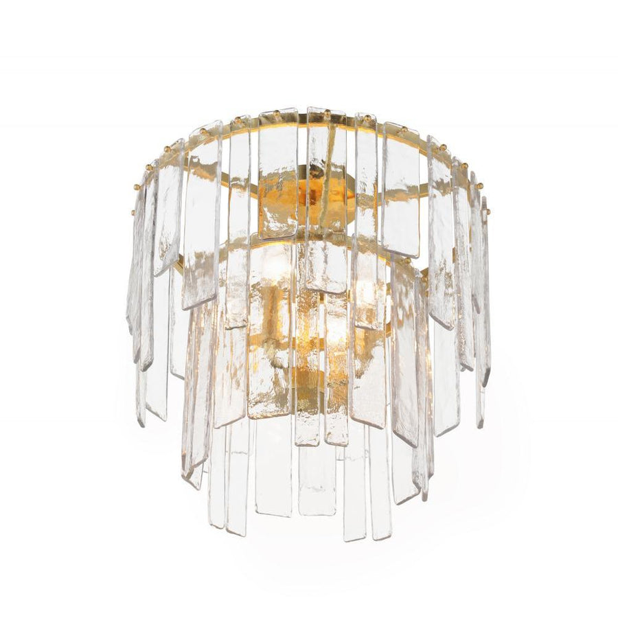 Maxim Lighting 21833AGGL Warren 17.5 Inch Semi Flush Mount Light – Gold Leaf