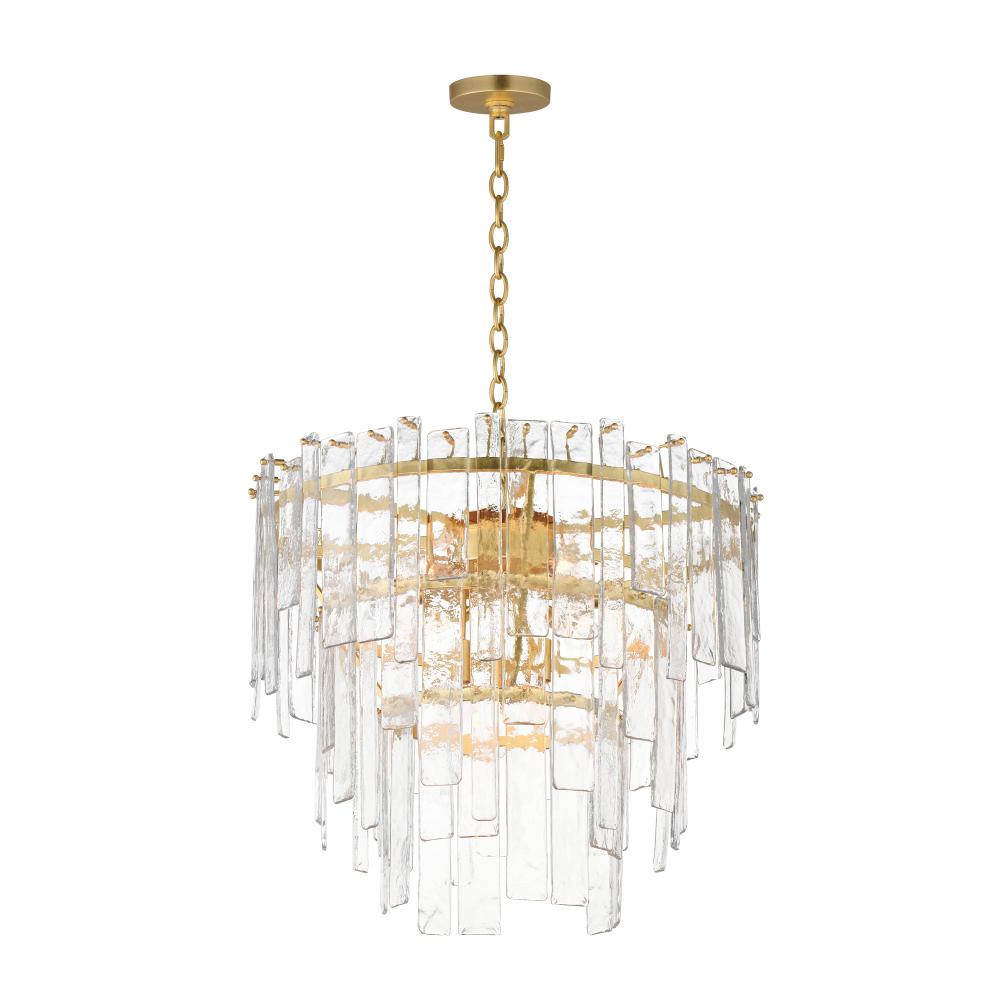Warren 24 Inch 9 Light Pendant – Gold Leaf