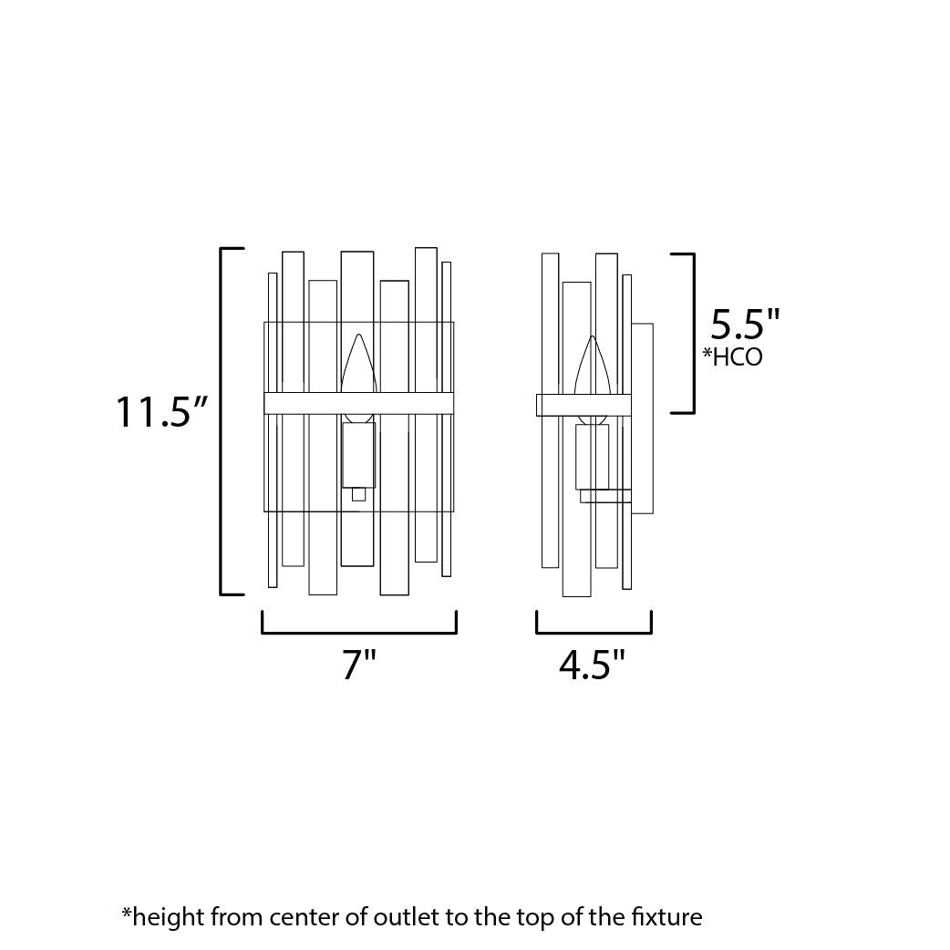 Maxim Lighting WARREN 21839AGDBZ Sconce Traditional - Bronze