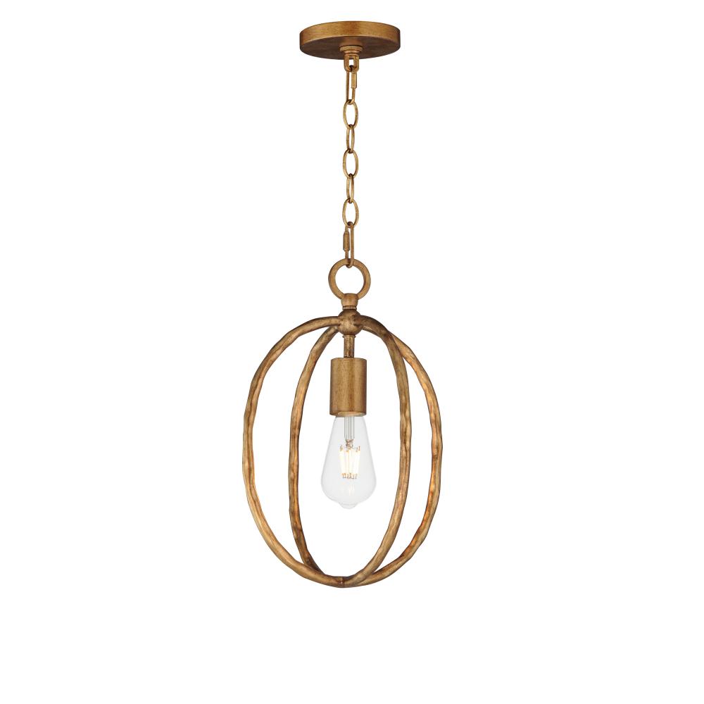 Martel 10 Inch Mini Pendant – Etruscan Gold