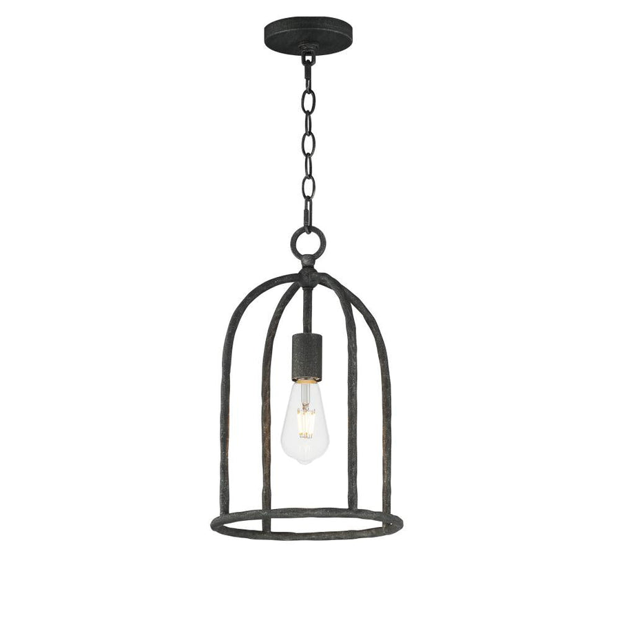 Maxim Lighting 21842BS Martel 10 Inch Semi Flush Mount Light – Blacksmith