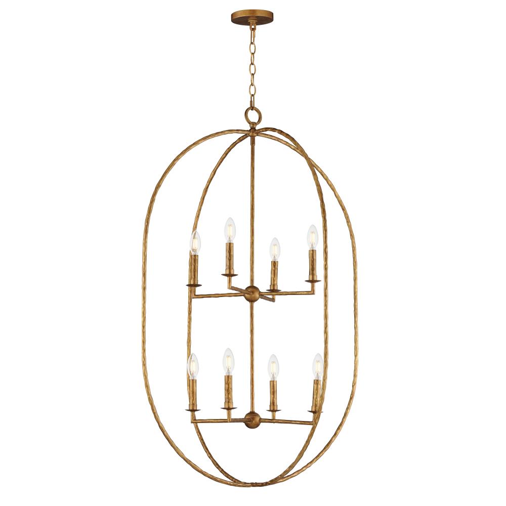 Martel 30 Inch 8 Light Pendant – Etruscan Gold