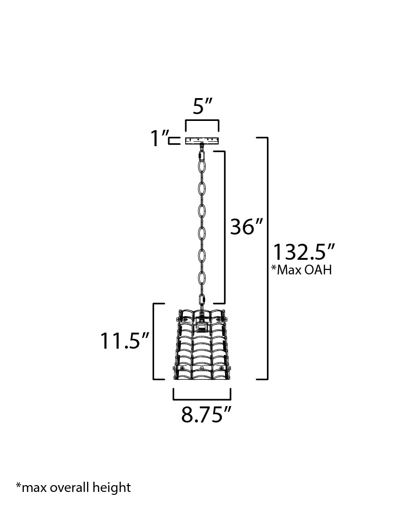 Ruche-Single Pendant