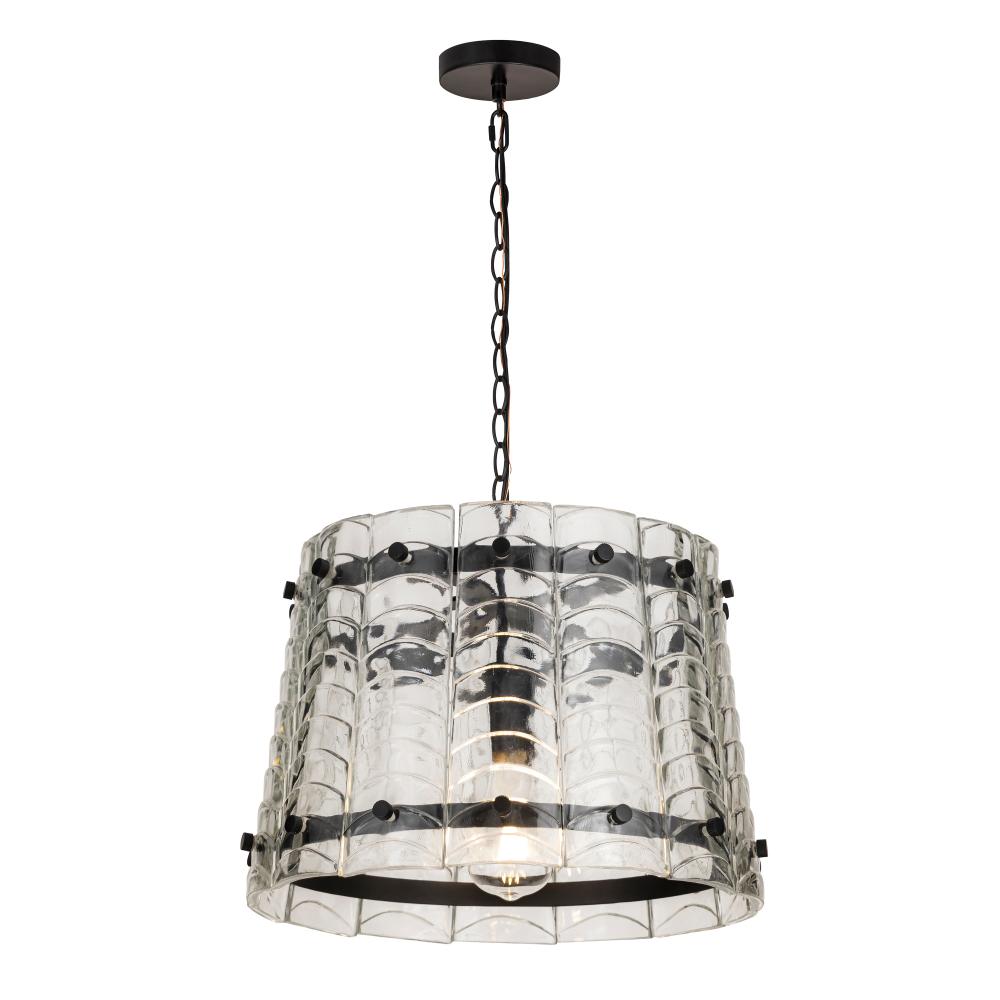 Ruche 16 Inch Semi Flush Mount Light – Bronze