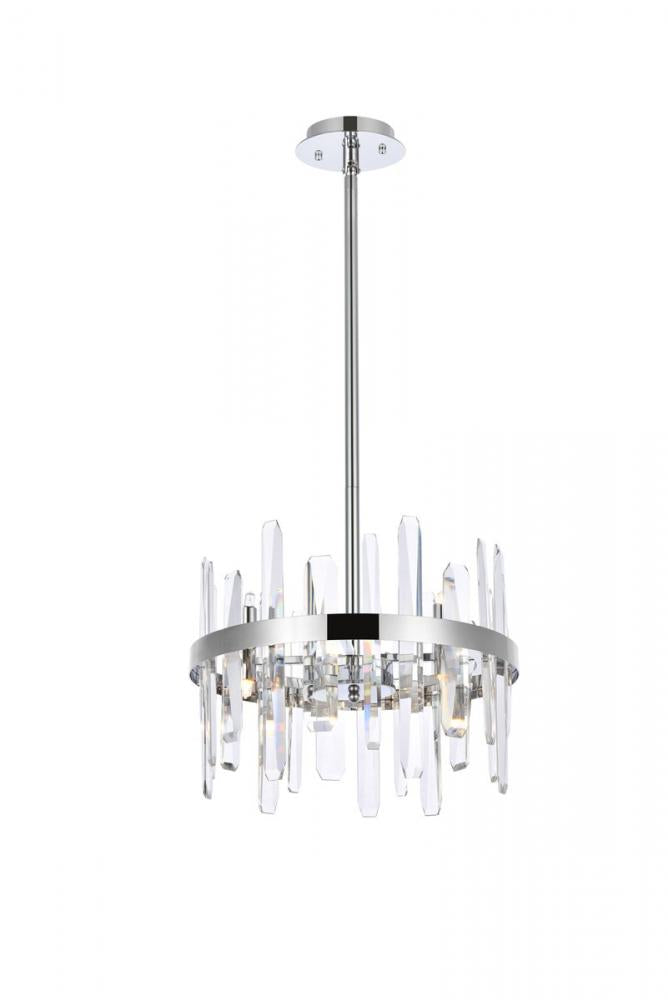 Elegant Lighting SERENA 2200D16C Pendant Modern - Chrome