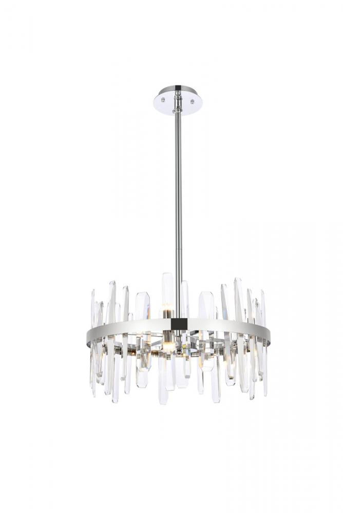 Elegant Lighting SERENA 2200D20C Pendant Modern - Chrome