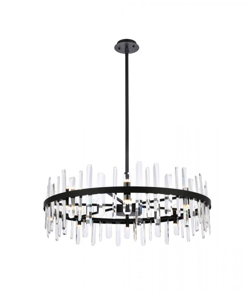 Elegant Lighting SERENA 2200D36BK Chandelier Modern - Black