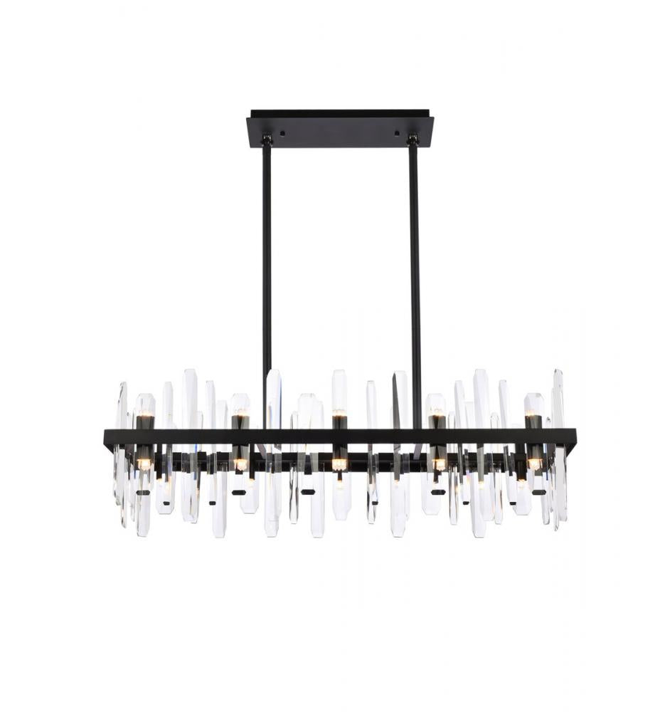 Elegant Lighting SERENA 2200G36BK Chandelier Modern - Black