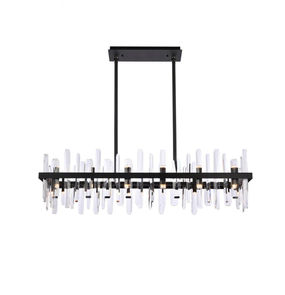 Elegant Lighting SERENA 2200G42BK Chandelier Modern - Black