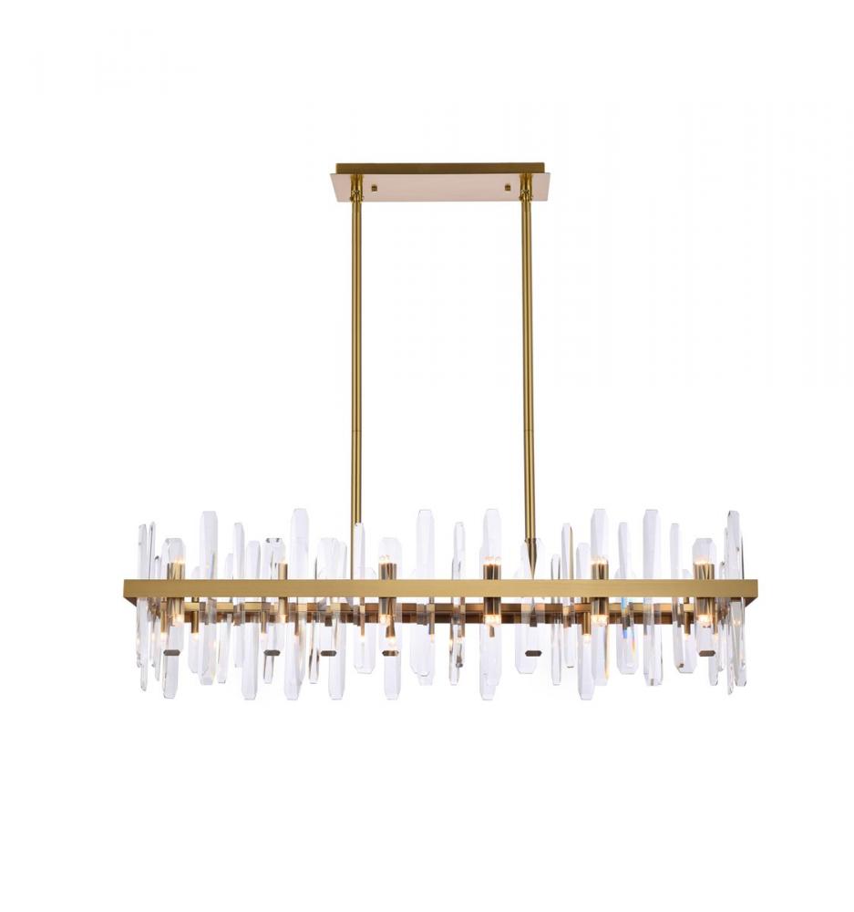 Elegant Lighting SERENA 2200G42SG Chandelier Modern - Satin Gold