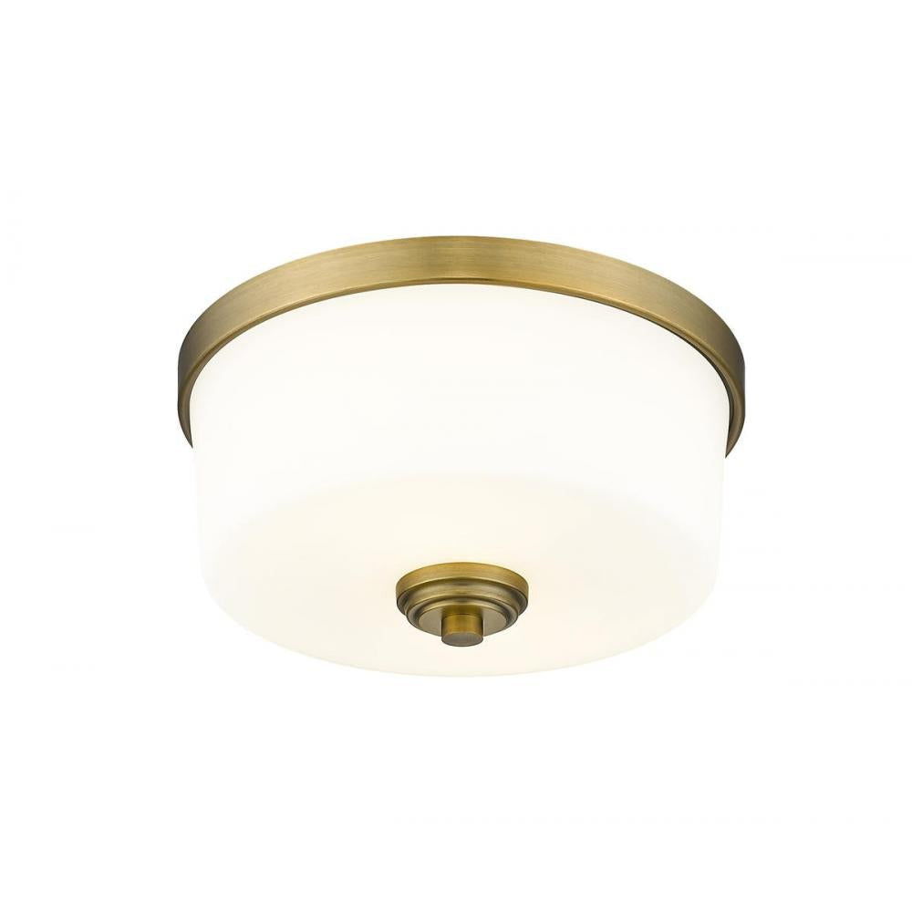 Z-Lite Lighting 220F2-HBR Flush Mount Traditional - Brass