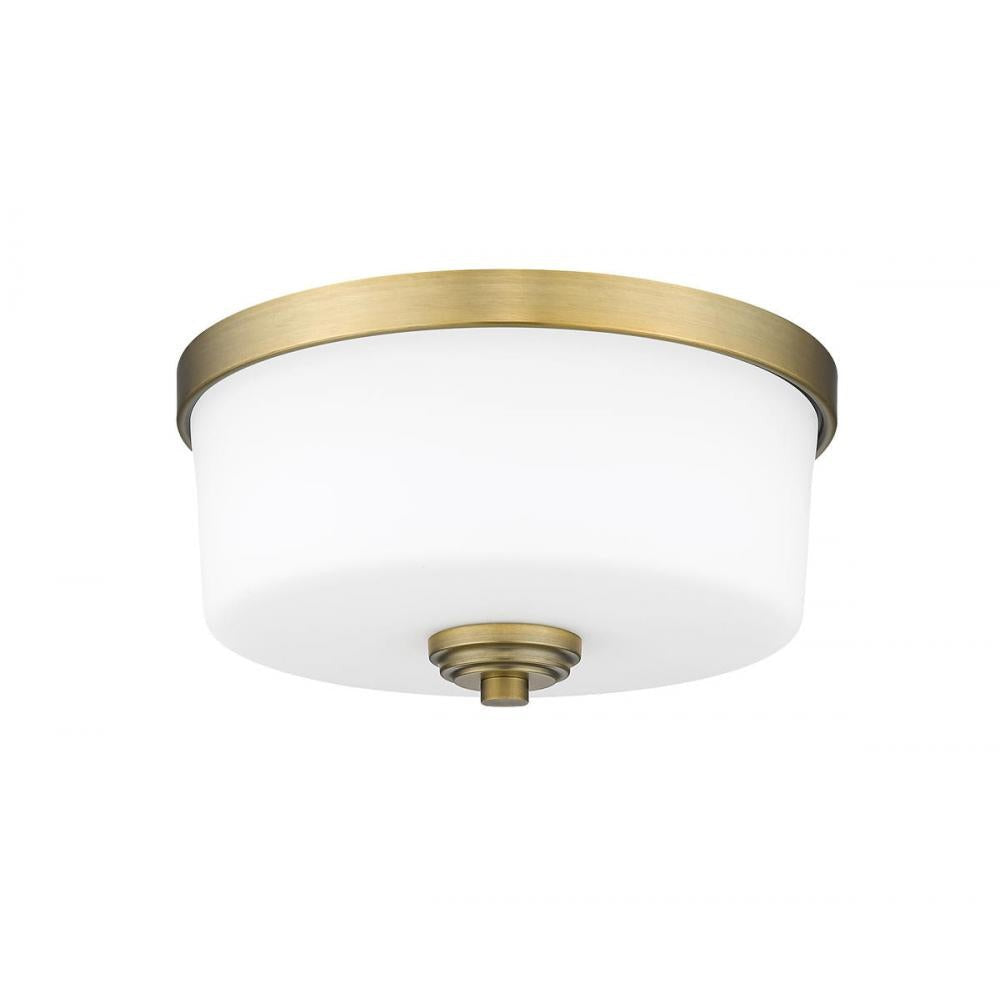 Z-Lite Lighting 220F2-HBR Flush Mount Traditional - Brass