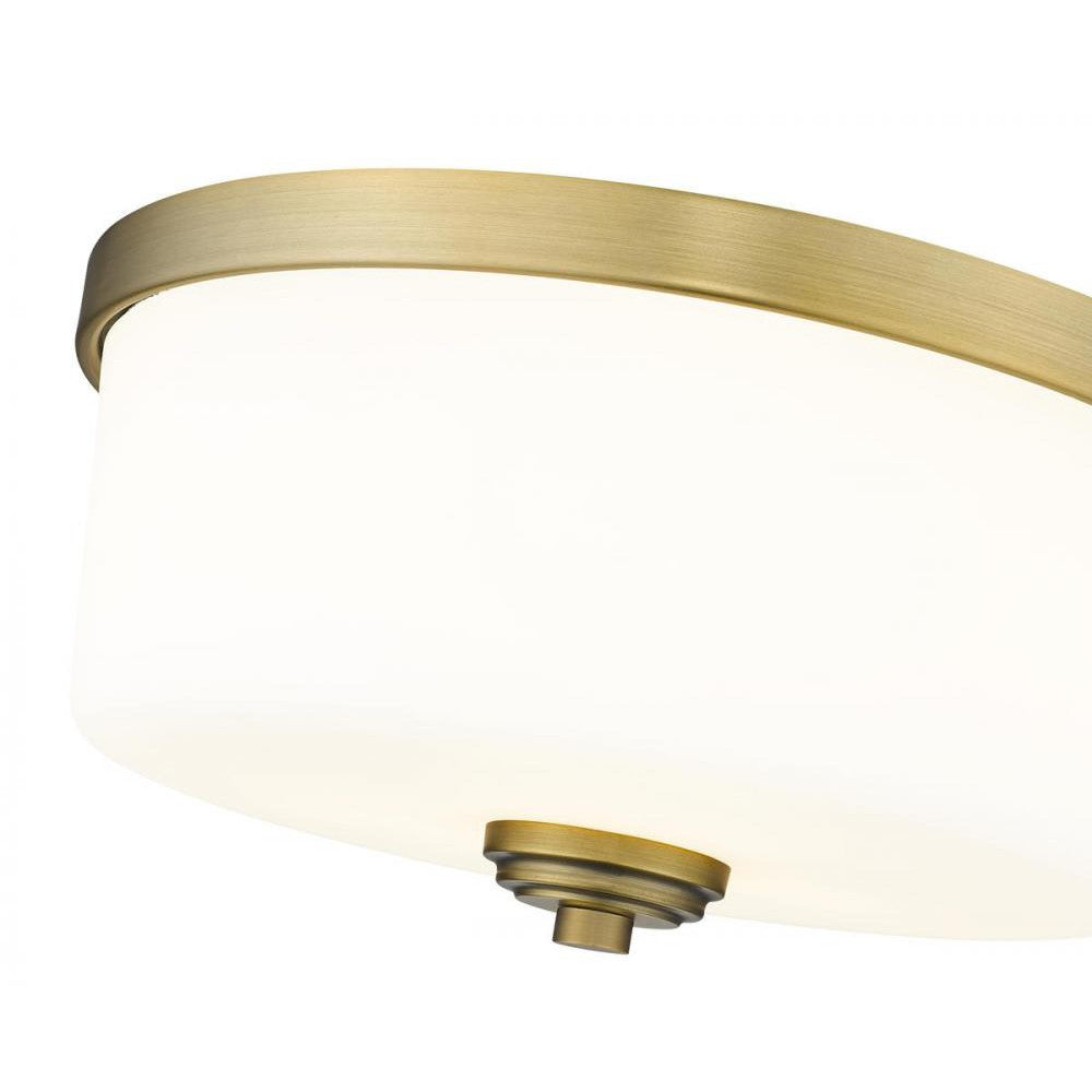 Z-Lite Lighting 220F3-HBR Flush Mount Traditional - Brass