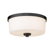 3 Light Flush Mount Light-Matte Opal