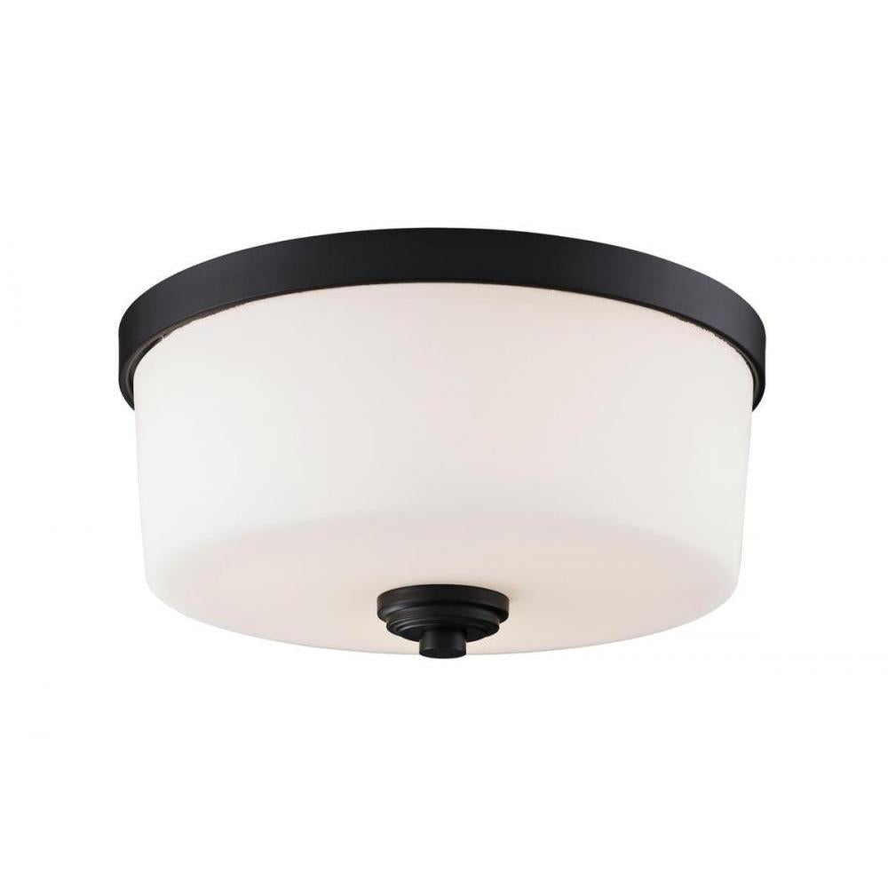 3 Light Flush Mount Light-Matte Opal