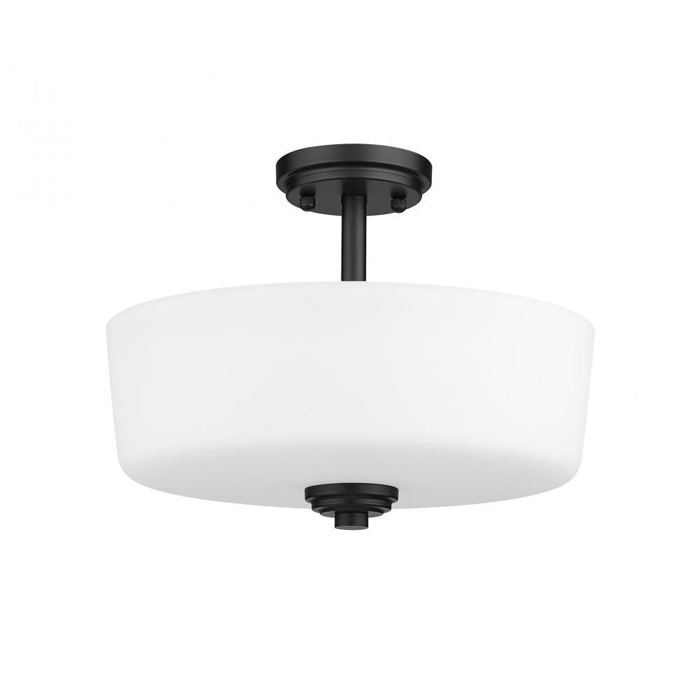 Z-Lite Lighting 220SF3-MB Semi Flush Mt Transitional - Black