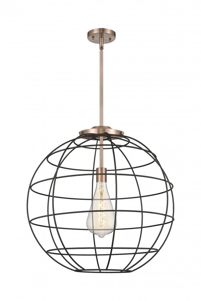 Innovations Lighting 221-1S-AC-CE-22-BK Pendant Farm House - Copper