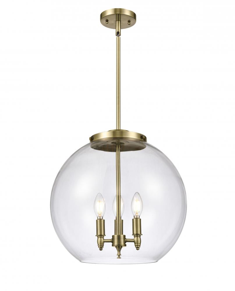 Innovations Lighting 221-3S-AB-G122-16-LED Pendant Contemporary - Brass