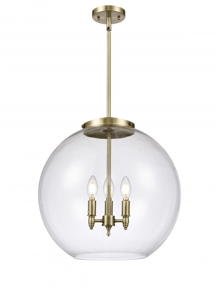 Innovations Lighting 221-3S-AB-G122-18-LED Pendant Contemporary - Brass