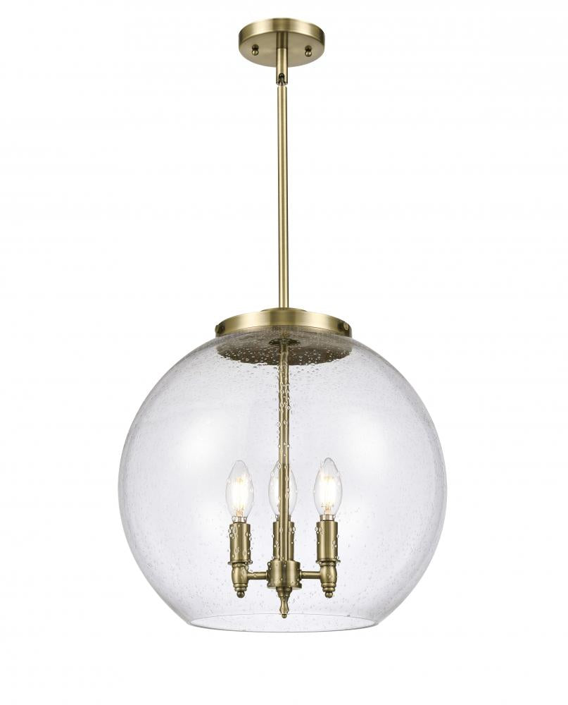 Innovations Lighting 221-3S-AB-G124-16-LED Pendant Contemporary - Brass